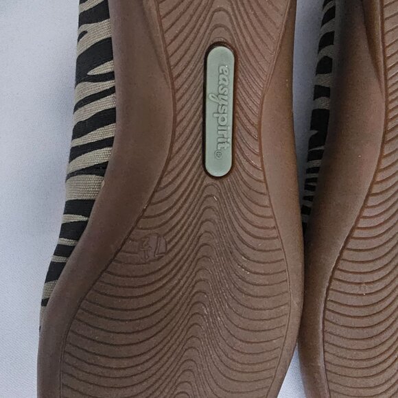 Easy Spirit Allindat Zebra Print Square Toe Slip On Flats Women's Size 7 ½N - Picture 11 of 11